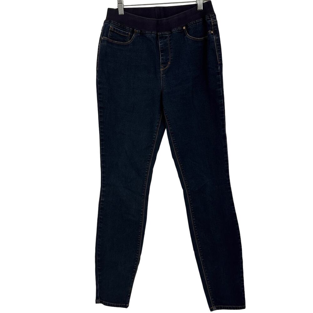 Boston Proper Elastic Waist Band Pull On Tapered Jeans Size 8